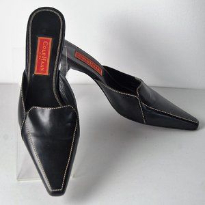 Cole Haan City Women's Black Leather Mule/ Slide